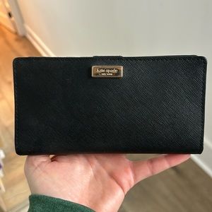 Kate spade textured leather wallet
